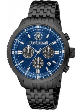 Roberto Cavalli Roberto Cavalli Zegarek RC5G127M0085 Granatowy