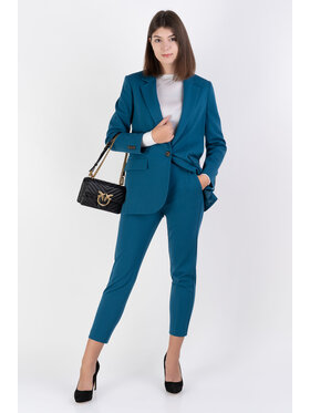PINKO Pinko Kalhoty z materiálu PAULINE PANTALONE PUNTO STOFFA Modrá Casual Fit