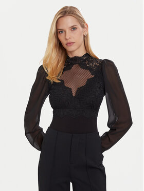 Morgan Morgan Bluză 252-TRIBO Negru Slim Fit