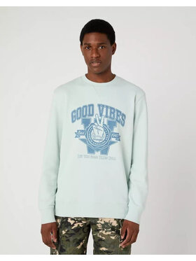 Wrangler Wrangler Felpa VARSITY Blu Regular Fit