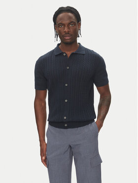 Lindbergh Lindbergh Cardigan 30-804114 Bleumarin Slim Fit
