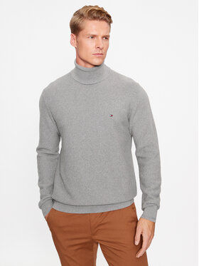 Tommy Hilfiger Tommy Hilfiger Rollkragenpullover MW0MW33453 Grau Regular Fit