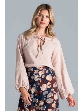 FIGL FIGLFIGL Blusa M818 Beige Regular Fit