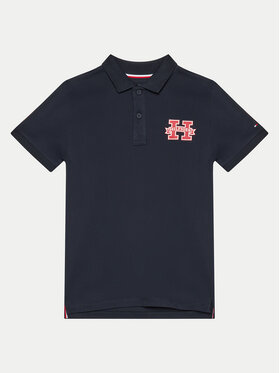 Tommy Hilfiger Tommy Hilfiger Тениска с яка и копчета KB0KB09029 Тъмносин Regular Fit