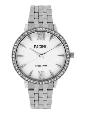 Pacific Pacific Zegarek Pacific-PC00424 Srebrny