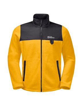 Jack Wolfskin Jack Wolfskin Polar Jack Wolfskin Dna Grizzly Fleece FZ M Żółty Regular Fit