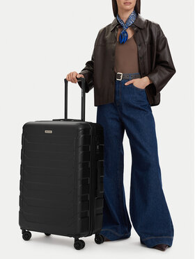 GINO ROSSI GINO ROSSI Liels koferis CEO-GIN-L-001-05-BLACK3 Melns