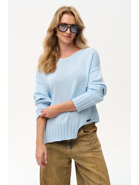 blue shadow blue shadow Sweter Bocq Niebieski Regular Fit