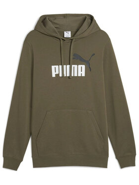 Puma Puma Bluza Ess 2 Color No- 1 Logo Hoodie Tr De 684712 Zielony Regular Fit