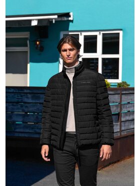 Volcano Volcano Kurtka puchowa J-BENZ Czarny Regular Fit