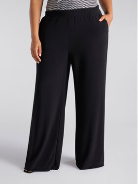 Fiorella Rubino Fiorella Rubino Pantaloni di tessuto P808L002092N033 Nero Over Fit