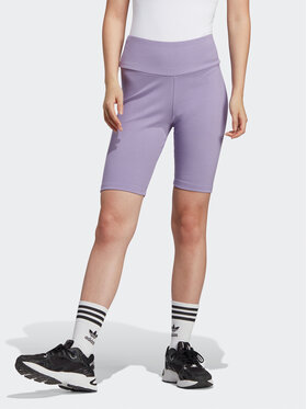 adidas adidas Sportiniai šortai Adicolor Essentials Short Leggings HZ7260 Violetinė