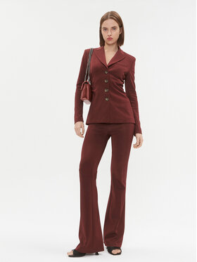 Pinko Suknjič Edvige 100259 A04I Bordo Rdeča Slim Fit