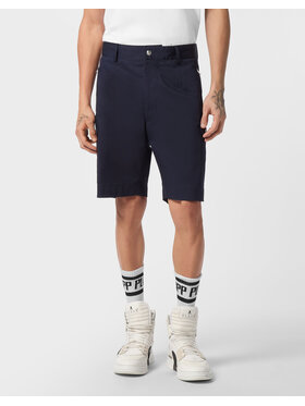 PHILIPP PLEIN PHILIPP PLEIN Pantaloncini di tessuto 25451 Blu scuro Regular Fit