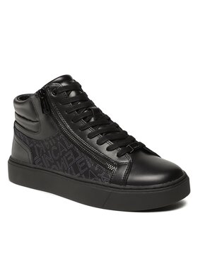 Calvin Klein Calvin Klein Sneakers High Top Lace Up W/Zip Mono HM0HM01046 Negru