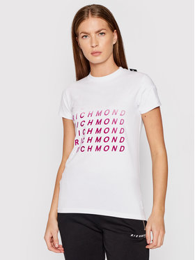 John Richmond John Richmond T-Shirt Worland UWA21018TS Biały Regular Fit