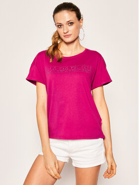 Napapijri Napapijri T-Shirt Siccari NP0A4E3WV Fialová Regular Fit