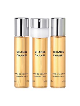 Chanel Chanel Chanel Chance Twist and Spray 3x20ml woda toaletowa wkłady + atomizer Woda toaletowa