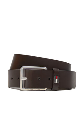 Tommy Jeans Tommy Jeans Pasek Męski Tjm Flag Leather 4.0 AM0AM12420 Brązowy