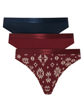 Tommy Hilfiger Tommy Hilfiger Set di mutandine UW0UW05529 Rosso scuro
