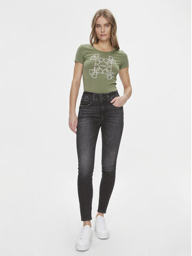 Guess Majica W4RI35 J1314 Zelena Slim Fit