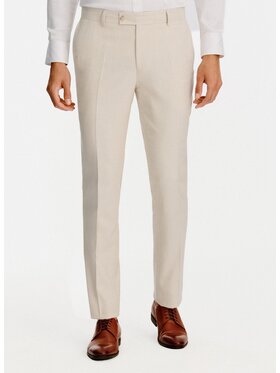 Pako Lorente Pako Lorente Spodnie garniturowe P26SF-6G-023 Beżowy Slim Fit