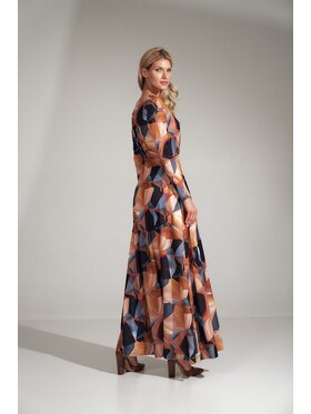 FIGL FIGL Sukienka M728 Kolorowy Regular Fit
