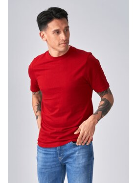 TeeShoppen TeeShoppen T-Shirt 'Basic Collection' Czerwony Regular Fit