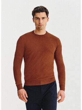 Pako Lorente Pako Lorente Sweter P25WN-2X-033 Pomarańczowy Classic Fit