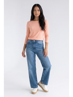 FIGL FIGL Bluzka M1371 Różowy Regular Fit