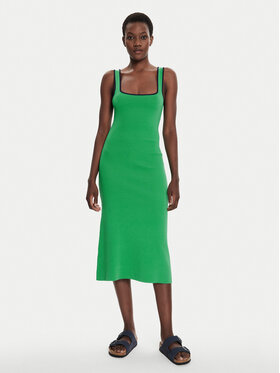 STAUD STAUD Vestito di maglia Paintyn R24P2242VN Verde Slim Fit