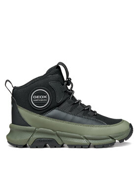 Geox Geox Kotníková obuv J Flexyper Plus Boy B Abx J66LCF 0FUCE C0033 S Tmavě zelená