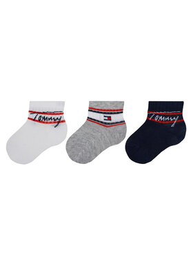 Tommy Hilfiger Tommy Hilfiger Zestaw 3 par wysokich skarpet dziecięcych 701224998 Biały
