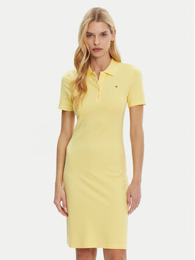 Tommy Hilfiger Tommy Hilfiger Každodenné šaty WW0WW43228 Žltá Slim Fit