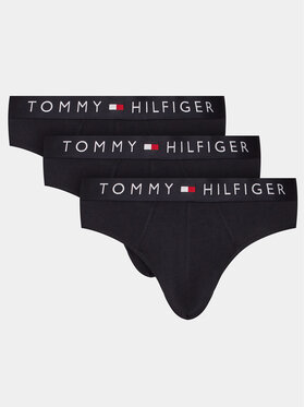 Tommy Hilfiger Tommy Hilfiger Set 3 perechi de slipuri UM0UM03182 Bleumarin