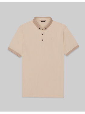 Borgio Borgio Polo matteo Beżowy Classic Fit