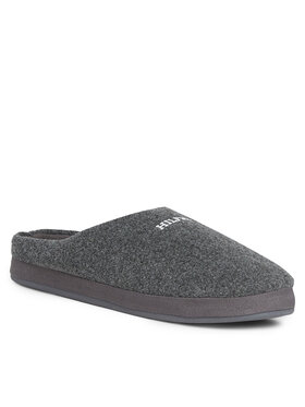 Tommy Hilfiger Tommy Hilfiger Пантофи Hilfiger Warm Felt Homeslipper FM0FM04768 Сив