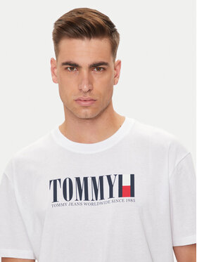Tommy Jeans Tommy Jeans Тишърт DNA Flag DM0DM18533 Бял Regular Fit