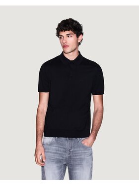 Armani Exchange Armani Exchange Polo KNIT Czarny Casual Fit
