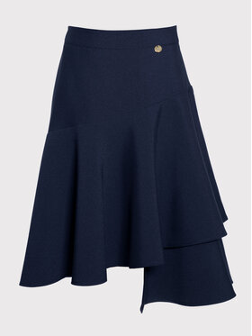 SLY SLY Spódnica 3S-304B Granatowy Comfortable Fit