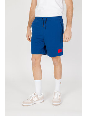 HUGO Hugo Szorty plażowe JERSEY DIZ222 Niebieski Bermuda Fit