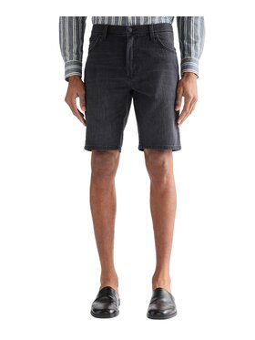 Wrangler Wrangler Szorty jeansowe Texas Short Czarny Regular Fit