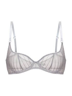 Merci Lingerie Merci Lingerie Biustonosz balkonetka E02DS06BG Szary