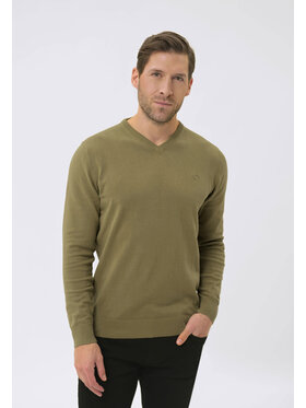 Volcano Volcano Sweter S-KLARO Zielony Regular Fit
