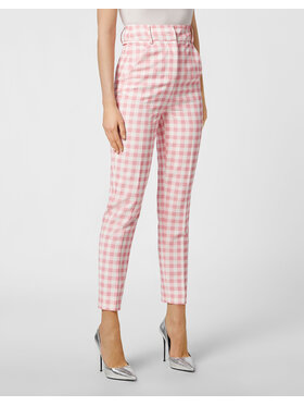 PHILIPP PLEIN PHILIPP PLEIN Spodnie materiałowe 6847 Różowy Flare Fit