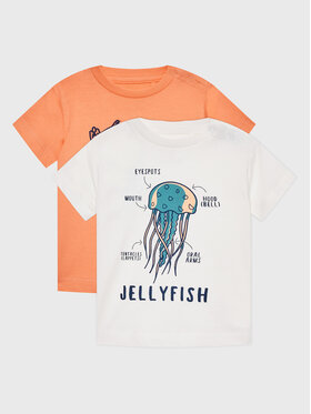 Zippy Zippy Komplet t-shirtów ZBBAP0303 23016 Kolorowy Regular Fit