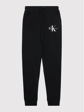 Calvin Klein Jeans Calvin Klein Jeans Pantaloni da tuta Monogram Logo IB0IB00944 Nero Regular Fit