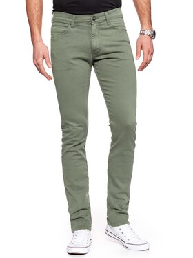 Wrangler Wrangler Spodnie materiałowe LARSTON Zielony Slim Fit
