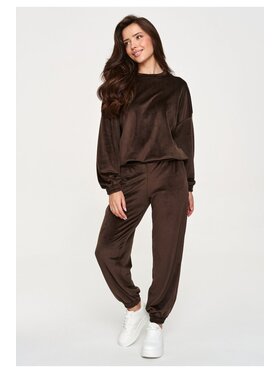 Makadamia Makadamia Dres M954 Brązowy Regular Fit