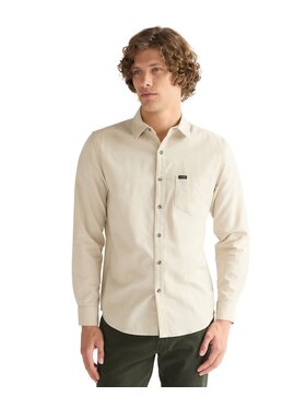Wrangler Wrangler Koszula 112386953 Beżowy Regular Fit